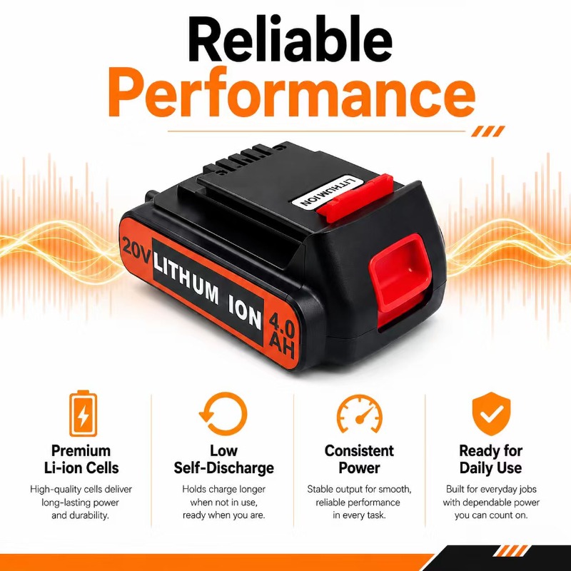 for 3/4/6/8Ah Long Runtime BL2 - Black+Decker Tool 20V Max 评论和价格