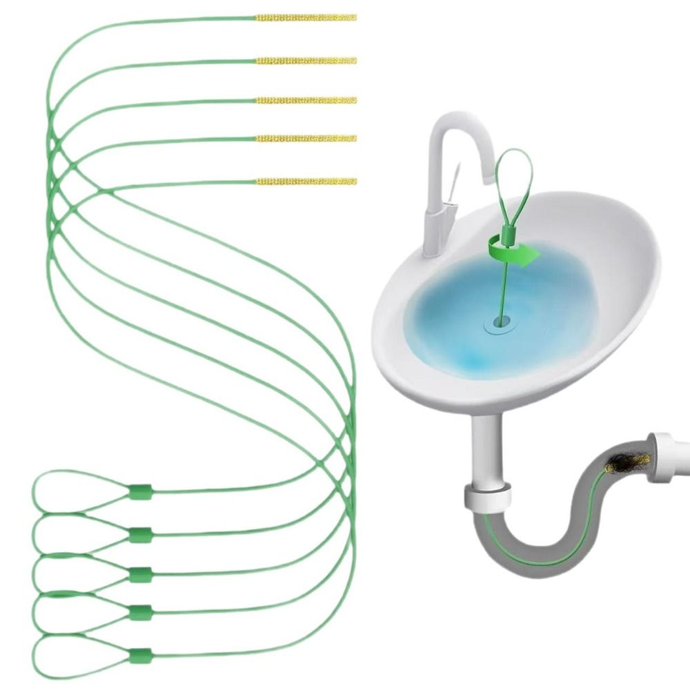 5pcs Practical Flexible Drain  - Drain Snake Flexible 评论和价格