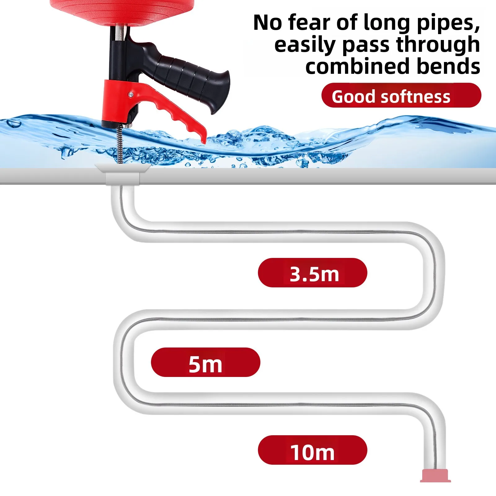 Professional Drain Snake Auger - Drain Snake Flexible 评论和价格