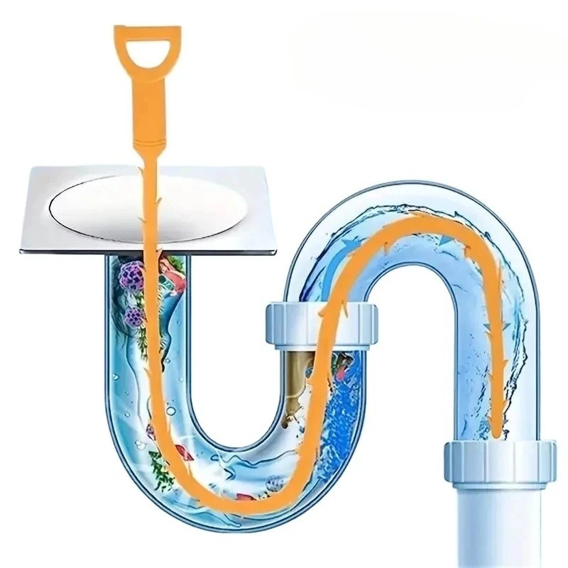 1/10PCS Drain Sewer Dredging T - Drain Snake Flexible 评论和价格