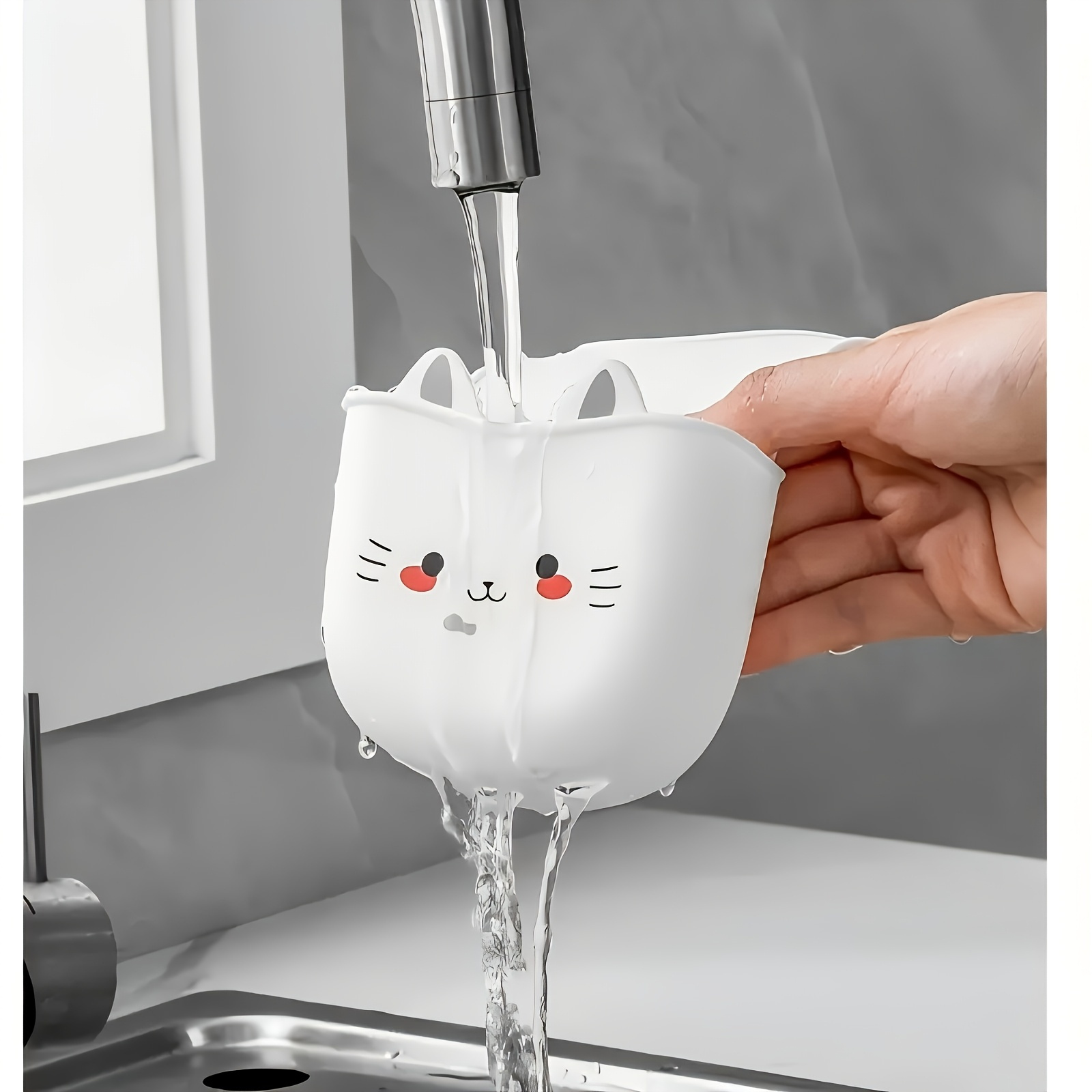 Cartoon Cat Basket Soft Buckle - Silicone Tap Washer 评论和价格